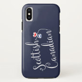 スコットランドのカナダの絡み合ったハートの携帯電話ケース Case-Mate iPhoneケース (裏面)