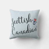 スコットランドのカナダ人の絡み合ったハートズスロークッション クッション (裏面)