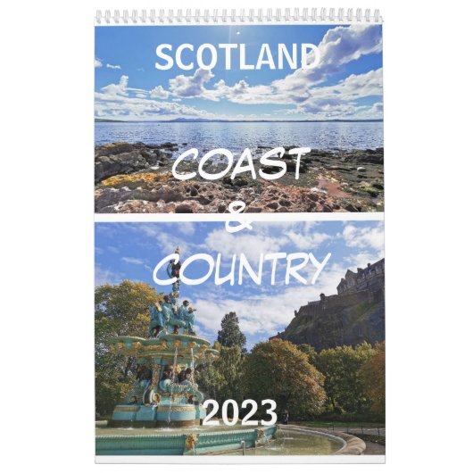 スコットランドのカレンダー2023 – 海岸と国 カレンダー (カバー)