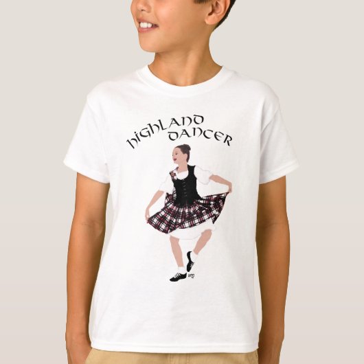 スコットランドのカントリー・ダンサー Tシャツ (正面)