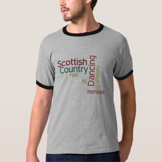 スコットランドのカントリー・ダンス Tシャツ (正面)
