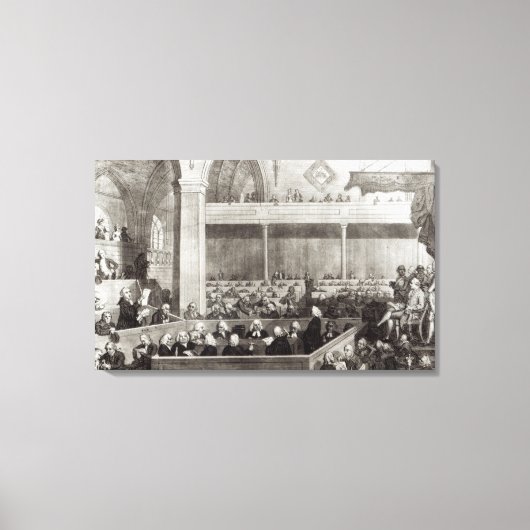 スコットランドのカーク総会 キャンバスプリント (正面)