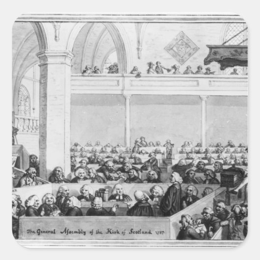 スコットランドのカーク総会 スクエアシール (正面)