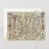 スコットランドのキングドーム、ヨドックス彫り ポストカード (正面/裏面)