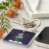 スコットランドのキンタイ遊ル·クリスマス·バグパイプ キーホルダー (正面右)