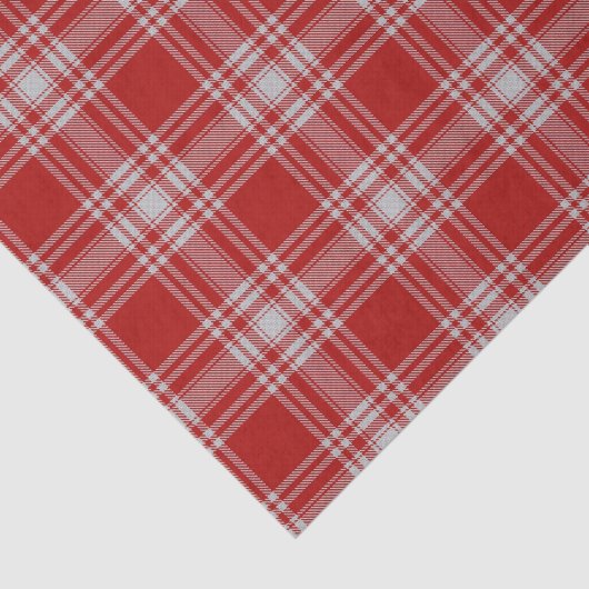 スコットランドのギフトの一族のMenziesの赤と白のタータンチェック 薄葉紙 (詳細)