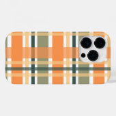 スコットランドのクラン柄オレンジ緑タータン チェック Case-Mate iPhoneケース (裏面 (横))