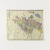 スコットランドのクラン歴史地図クランの場所 タペストリー (正面(横))