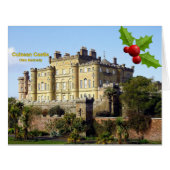 スコットランドのクラン・ケネディのカルゼアン城クリスマス (正面横)