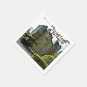 スコットランドのクラン ヘンダーソン フォーデル城 スタンダードカクテルナプキン (角)