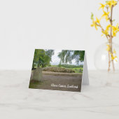 スコットランドのクラヴァ・ケアンズにある立石 カード (黄色い花)