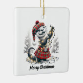 スコットランドのクリスマスオッタークリスマス セラミックオーナメント (右)