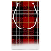 スコットランドのクリスマスツリータータンチェック スモールペーパーバッグ (裏面)
