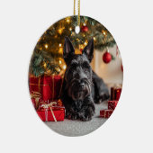 スコットランドのクリスマス セラミックオーナメント (右)