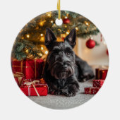 スコットランドのクリスマス セラミックオーナメント (裏面)