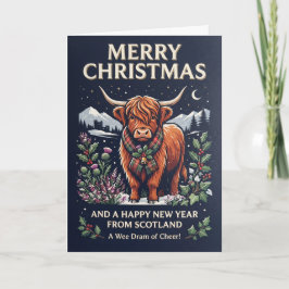 スコットランドのクリスマス ハイランドカード Very Merry Scottish Christm カード