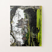 スコットランドのグスリキャッスルグスリクランおもしろいパズル ジグソーパズル (縦)