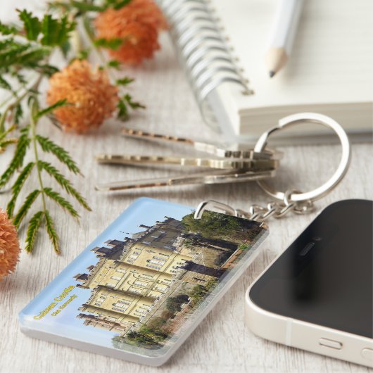 スコットランドのケネディ氏のカルゼアン城 キーホルダー (正面右)