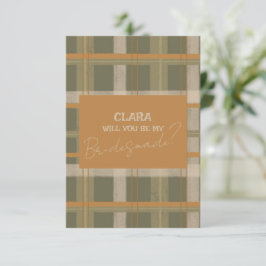 スコットランドのケルトタータンチェックパタ結婚ーンの花嫁 招待状