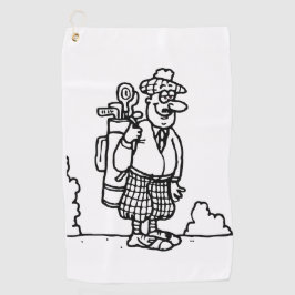 スコットランドのゴルファー ゴルフタオル