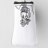 スコットランドのゴルファー ゴルフヘッドカバー (回転90)