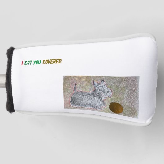 スコットランドのゴルフクラブカバー ゴルフヘッドカバー (正面)