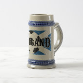 スコットランドのサッカービールステイン ビールジョッキ (正面右)