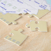 スコットランドのジグソーパズルの一族の地図 ジグソーパズル (側面)