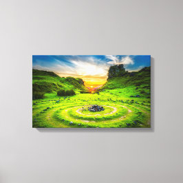 スコットランドのスカイ島 キャンバスプリント