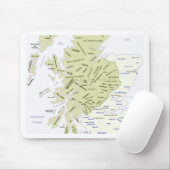 スコットランドのスコットランドの一族の地図 マウスパッド (マウス)