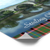 スコットランドのスターリング旧橋 ポスター (角)