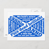 スコットランドのスラングやフレーズ ポストカード (正面/裏面)