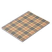 スコットランドのタータンチェックパターン ノートブック (左側)