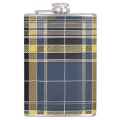 スコットランドのタータンチェックパターン フラスク (正面)