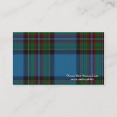 スコットランドのタータンチェック格子縞の名刺 名刺 (裏面)