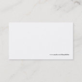 スコットランドのタータンチェック格子縞の名刺 名刺 (裏面)