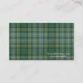 スコットランドのタータンチェック格子縞の名刺 名刺 (裏面)