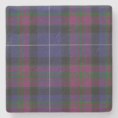 スコットランドのタータンチェック格子縞の石のコースターのプライド ストーンコースター (正面)