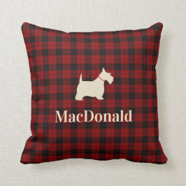 スコットランドのタータンチェックScottyパーソナライズな| クッション