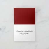 スコットランドのタータン柄　クリスマス　カスタマイズ可能 カード (内部)