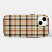 スコットランドのタータン模様 iPhoneケース (裏面横)
