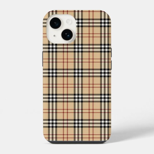 スコットランドのタータン模様 iPhoneケース (裏面)
