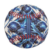 スコットランドのティスルデザインを持つ愛国野球 野球ボール (裏面)