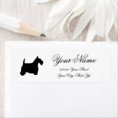 スコットランドのテリアがパーソナライズ ラベル (インサイチュ)