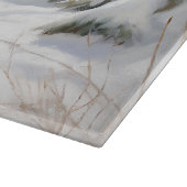 スコットランドのテリアが雪のクリスマスを過ごした カッティングボード (角)