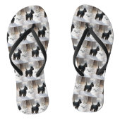 スコットランドのテリアが雪のクリスマスを過ごした ビーチサンダル (ソール)