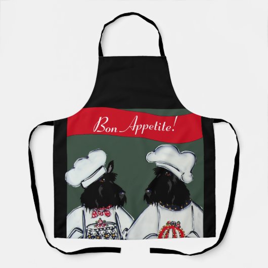 スコットランドのテリア     エプロン (正面)