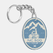 スコットランドのノースコースト500モーターサイクルツーリング キーホルダー (正面左)