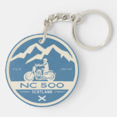 スコットランドのノースコースト500モーターサイクルツーリング キーホルダー (裏面)