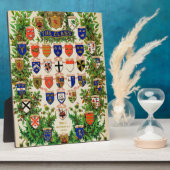 スコットランドのハイランダークランの紋章の盾 フォトプラーク (側面)